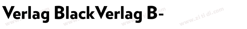 Verlag BlackVerlag B字体转换